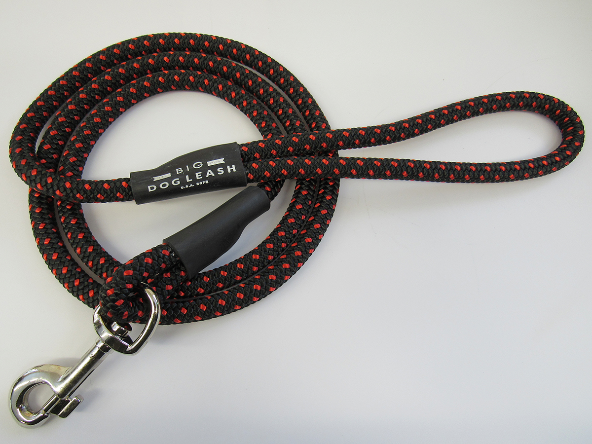 red rope dog lead